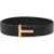 Tom Ford Belt With Buckle "T" BROWN