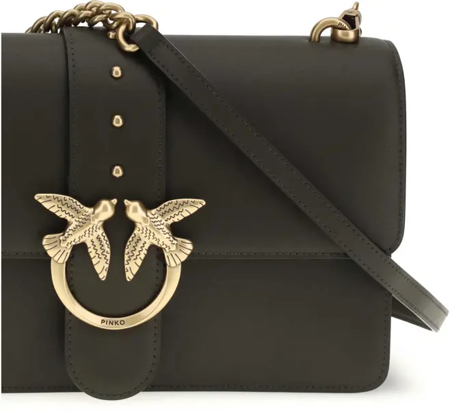 Genti de umar Pinko One Simply Love Bag One Shoulder Bag VERDE FANGO-ANTIQUE GOLD Femei (BM 19696154) 4