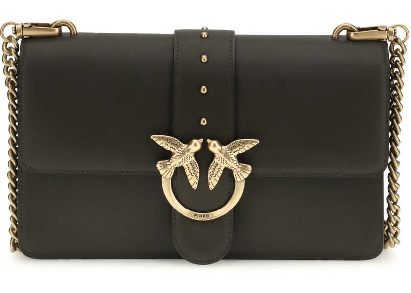 Genti de umar Pinko One Simply Love Bag One Shoulder Bag VERDE FANGO-ANTIQUE GOLD Femei (BM 19696154) 1