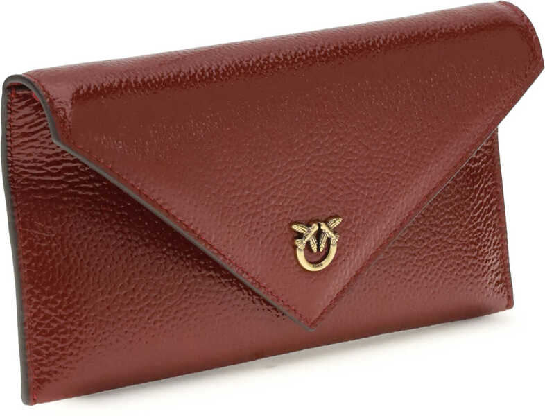 Genti de umar Pinko Love Birds Clutch Bag ROSSO SCURO-ANTIQUE GOLD Femei (BM 19696178) 2