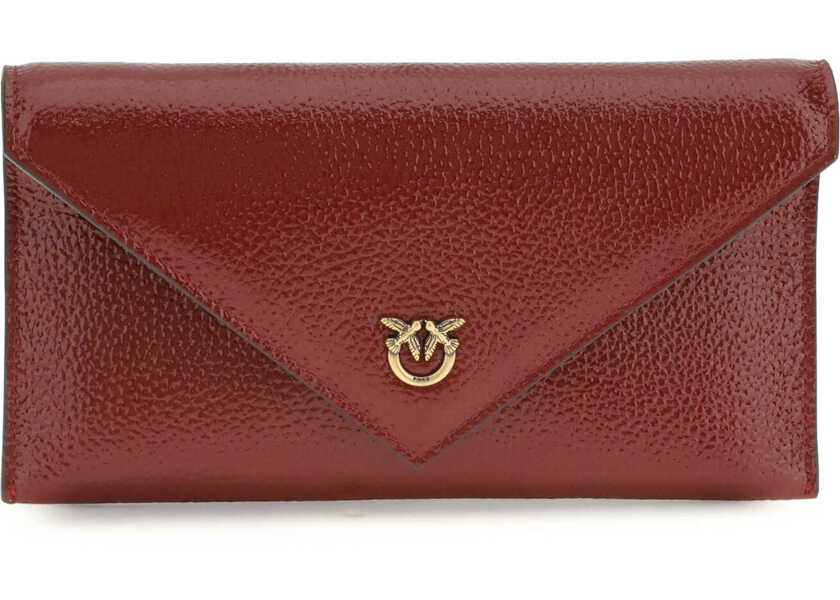 Genti de umar Pinko Love Birds Clutch Bag ROSSO SCURO-ANTIQUE GOLD Femei (BM 19696178) 1
