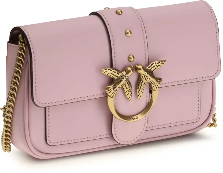 Genti de umar Pinko Love One Shoulder Bag ROSA CHIARO-ANTIQUE GOLD Femei (BM 19696199) 2