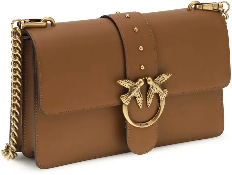 Genti de umar Pinko One Simply Love Bag One Shoulder Bag MARRONE - LEONE-ANTIQUE GOLD Femei (BM 19696211) 2