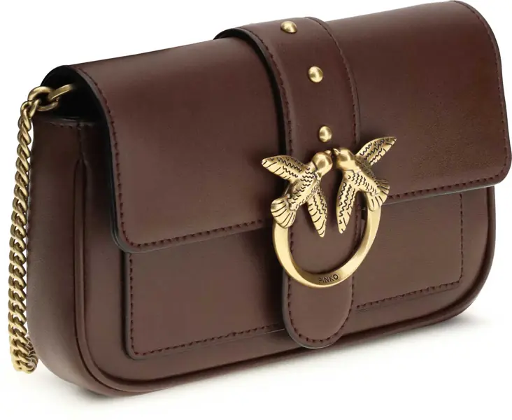 Genti de umar Pinko Love One Shoulder Bag BURGUNDY WINE-ANTIQUE GOLD Femei (BM 19696232) 2