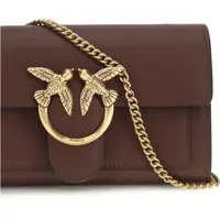 Portofele Dama - Portofele Pinko Love One Wallet BURGUNDY WINE-ANTIQUE GOLD Femei (BM 19696241) - B-mall.ro