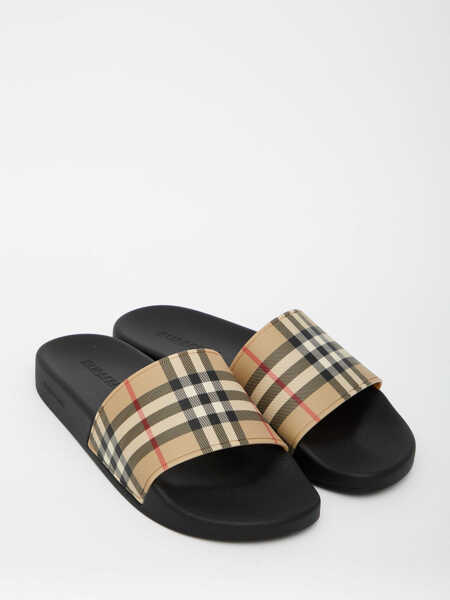 Slapi Burberry Vintage Check Slippers BEIGE Barbati (BM 19696388) 5