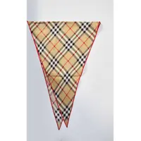 Esarfe Check Silk Scarf Femei