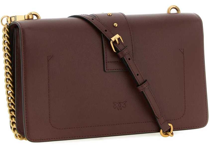 Genti de umar Pinko One Simply Love Bag One Shoulder Bag ROSSO VINO-ANTIQUE GOLD Femei (BM 19696454) 2