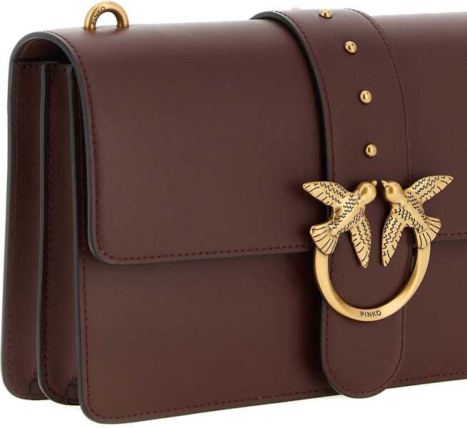 Genti de umar Pinko One Simply Love Bag One Shoulder Bag ROSSO VINO-ANTIQUE GOLD Femei (BM 19696454) 3