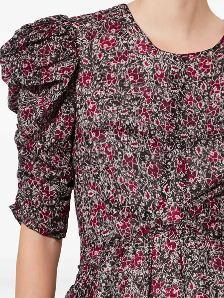 Rochii elegante ISABEL MARANT ETOILE Sichellia Long dress Fuchsia Femei (BM 19696530) 5