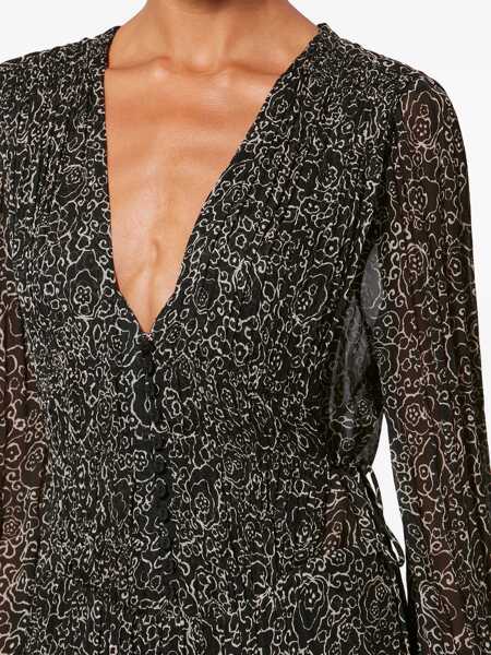 Rochii elegante ISABEL MARANT ETOILE Loriena short dress Black Femei (BM 19696536) 5