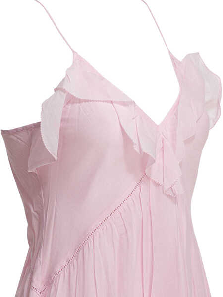 Rochii elegante ISABEL MARANT ETOILE Dress with ruffles Pink Femei (BM 19696539) 3