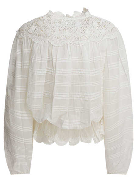Bluze ISABEL MARANT ETOILE Polly blouse White Femei (BM 19696551) 2
