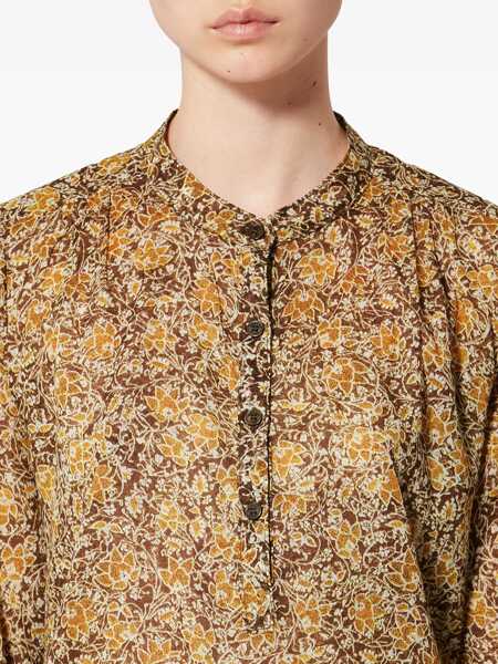 Bluze ISABEL MARANT ETOILE Maria Blouse Beige Femei (BM 19696554) 5