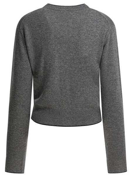 Cardigane Chloe Wool and cashmere cardigan with logo Grey Femei (BM 19696656) 2