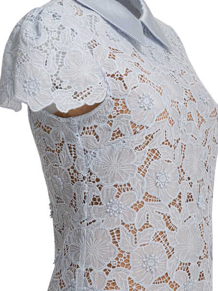 Rochii elegante Self-Portrait Guipure lace dress Blue Femei (BM 19696725) 4