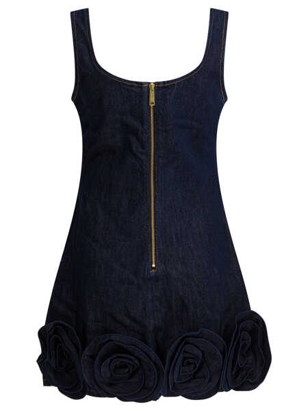 Rochii elegante Self-Portrait Sheath dress with 3D flowers Blue Femei (BM 19696761) 2