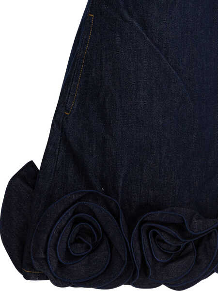 Rochii elegante Self-Portrait Sheath dress with 3D flowers Blue Femei (BM 19696761) 3