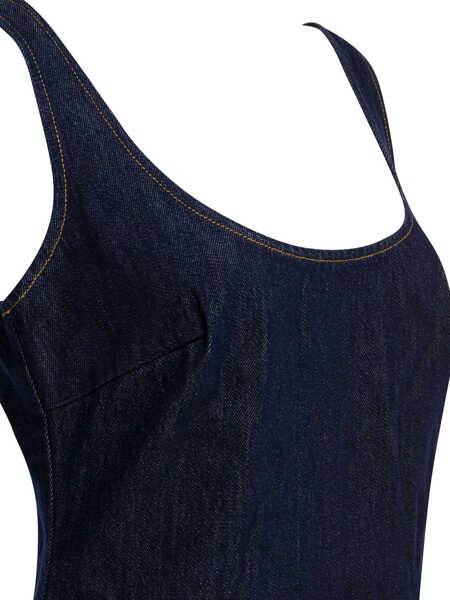 Rochii elegante Self-Portrait Sheath dress with 3D flowers Blue Femei (BM 19696761) 4