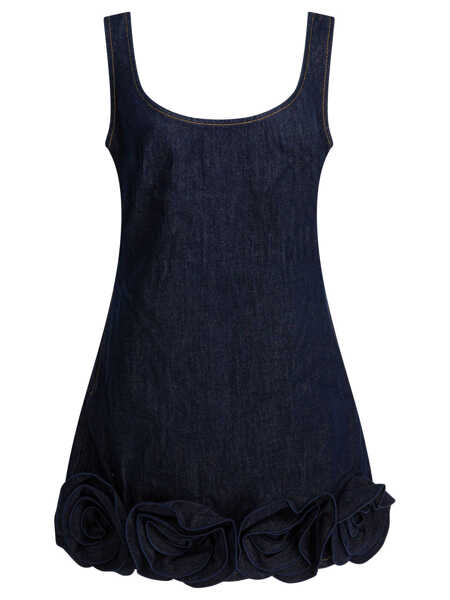 Rochii elegante Self-Portrait Sheath dress with 3D flowers Blue Femei (BM 19696761) 1