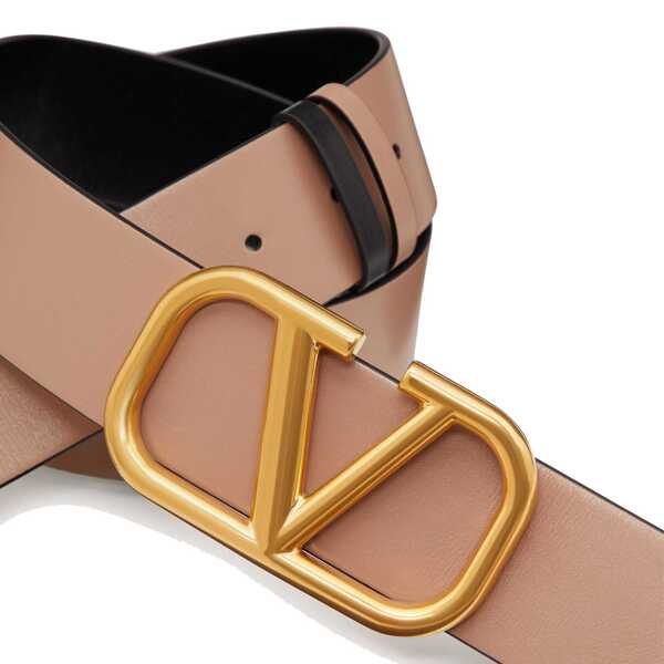 Curele Valentino Garavani Valentino Garavani VLogo Signature reversible Belt Beige Femei (BM 19697061) 2