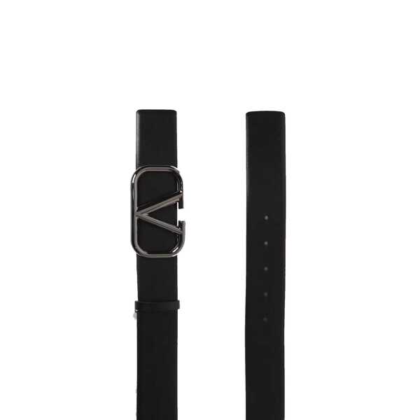Curele Valentino Garavani Valentino Garavani VLogo Signature belt Black Barbati (BM 19697070) 2