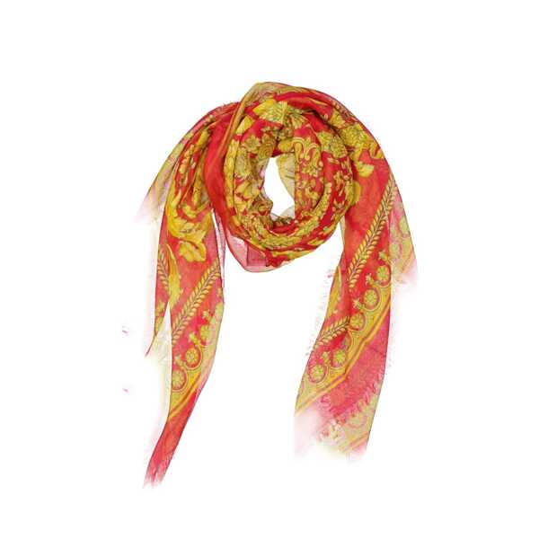 Esarfe Versace VERSACE Foulard Square Scarf Red Femei (BM 19697115) 2