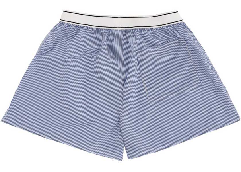 Pantaloni scurti SPORTY & RICH Striped Logo Shorts BLUE Femei (BM 19697288) 2