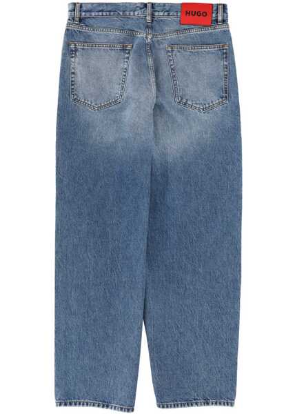 Blugi drepti Hugo Boss Jeans With Logo Patch BLUE Barbati (BM 19697327) 2