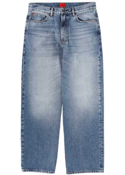 Blugi drepti Hugo Boss Jeans With Logo Patch BLUE Barbati (BM 19697327) 1