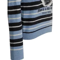 Pulovere Ganni Dama - Pulovere Ganni Wool sweater with print Light blue Femei (BM 19697631) - B-mall.ro