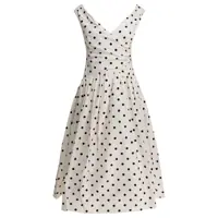 Rochii elegante Polka dot flared midi dress Femei