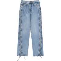 Blugi skinny Jeans With Laces Femei