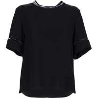 Tricouri T-Shirt With Transparent Details Femei