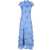 ROTATE Birger Christensen Long Half-Sleeve Dress BLUE