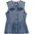 ROTATE Birger Christensen Denim Top BLUE