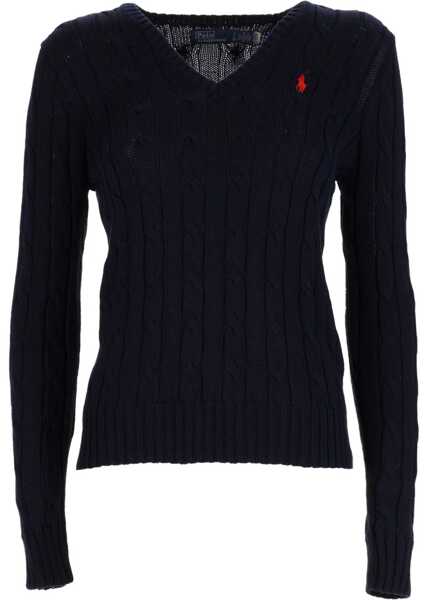 Pulovere casual Ralph Lauren Cable Knit With Logo BLUE Femei (BM 19697765) 1