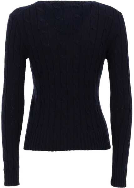 Pulovere casual Ralph Lauren Cable Knit With Logo BLUE Femei (BM 19697780) 2
