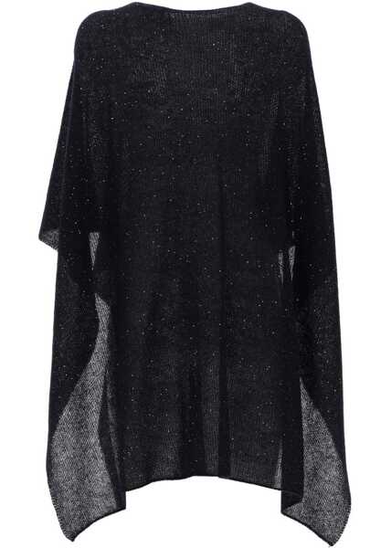 Trenciuri Fabiana Filippi Sequined Cape BLUE Femei (BM 19697786) 2