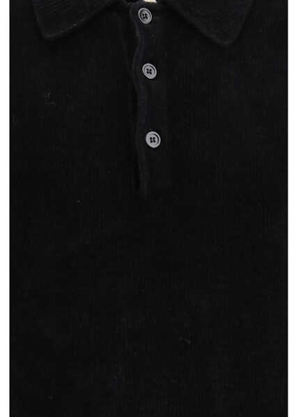 Tricouri Polo SUNFLOWER Chenille Polo BLACK Barbati (BM 19697975) 3