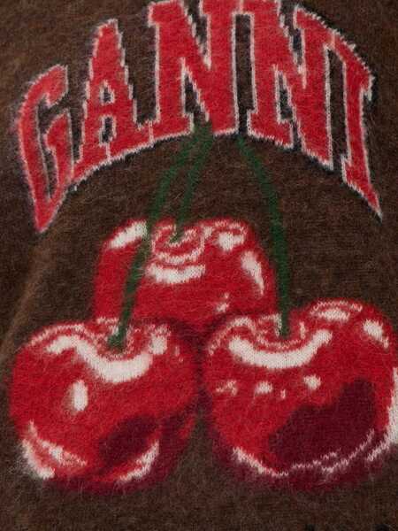 Pulovere casual Ganni Wool Jersey. BROWN Femei (BM 19698086) 5