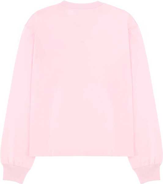 Bluze Ganni Sweatshirt With Logo PINK Femei (BM 19698089) 2