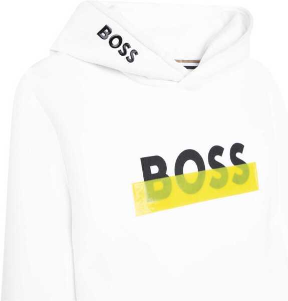 Bluze de trening Hugo Boss Hoodie WHITE Baieti (BM 19698113) 3