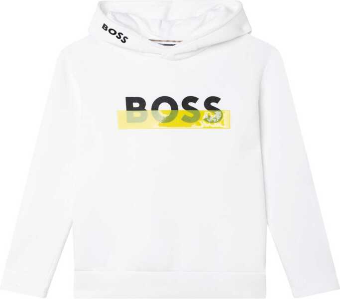 Bluze de trening Hugo Boss Hoodie WHITE Baieti (BM 19698113) 1