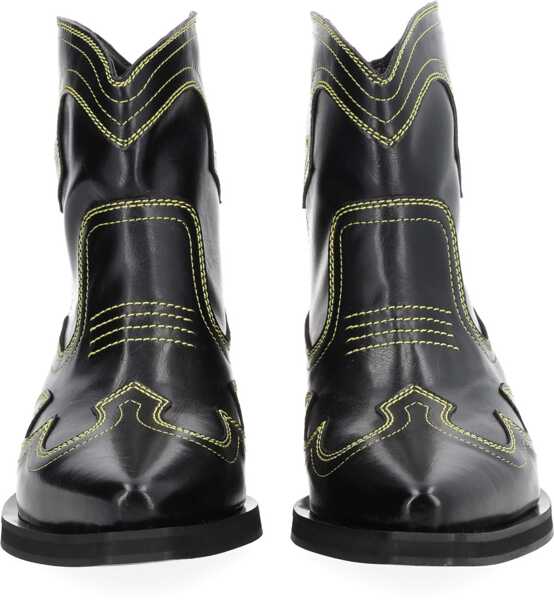 Cizme scurte Ganni Low Shaft Boot BLACK Femei (BM 19698131) 3