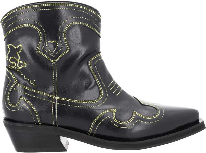 Cizme scurte Ganni Low Shaft Boot BLACK Femei (BM 19698131) 1