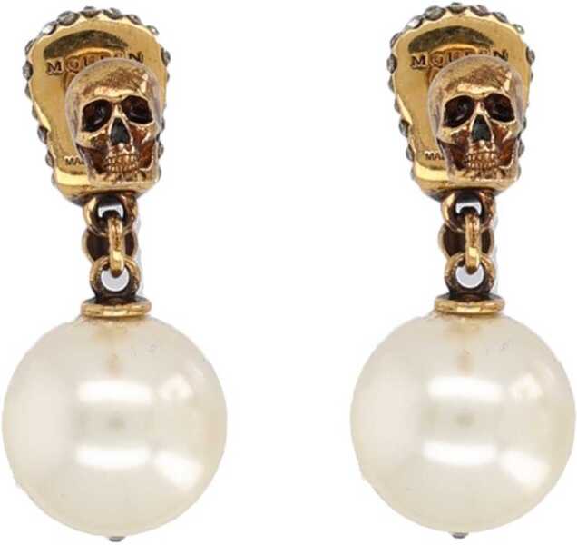Cercei Alexander McQueen Skull Earrings With Pav MULTICOLOUR Femei (BM 19698155) 2