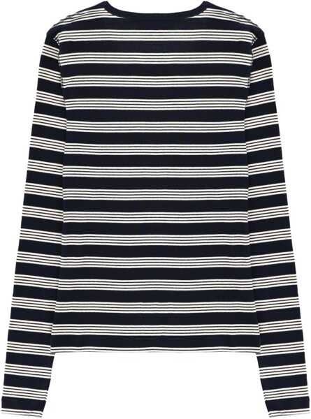 Tricouri Ganni Long-Sleeved T-Shirt BLUE Femei (BM 19698179) 2