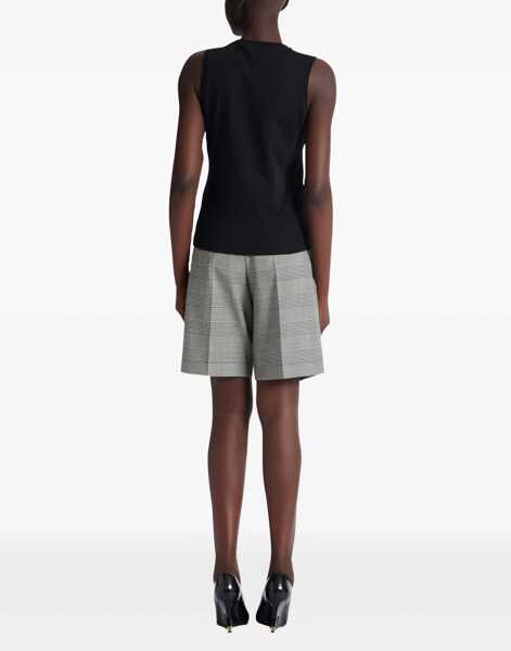 Topuri Balmain Paris brush print Tank Top NOIR/BLANC Femei (BM 19698290) 4