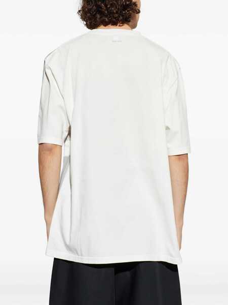 Tricouri Alexander McQueen Skull-print T-shirt WHITE/SILVER Barbati (BM 19698299) 4